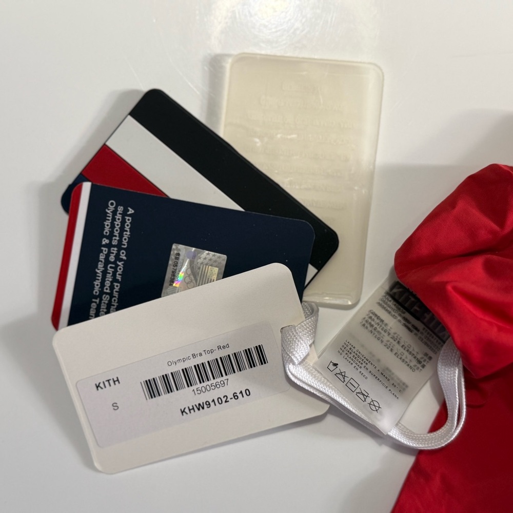 Kith Red Sports Bra Racerback Intimates - Picture 3 of 4